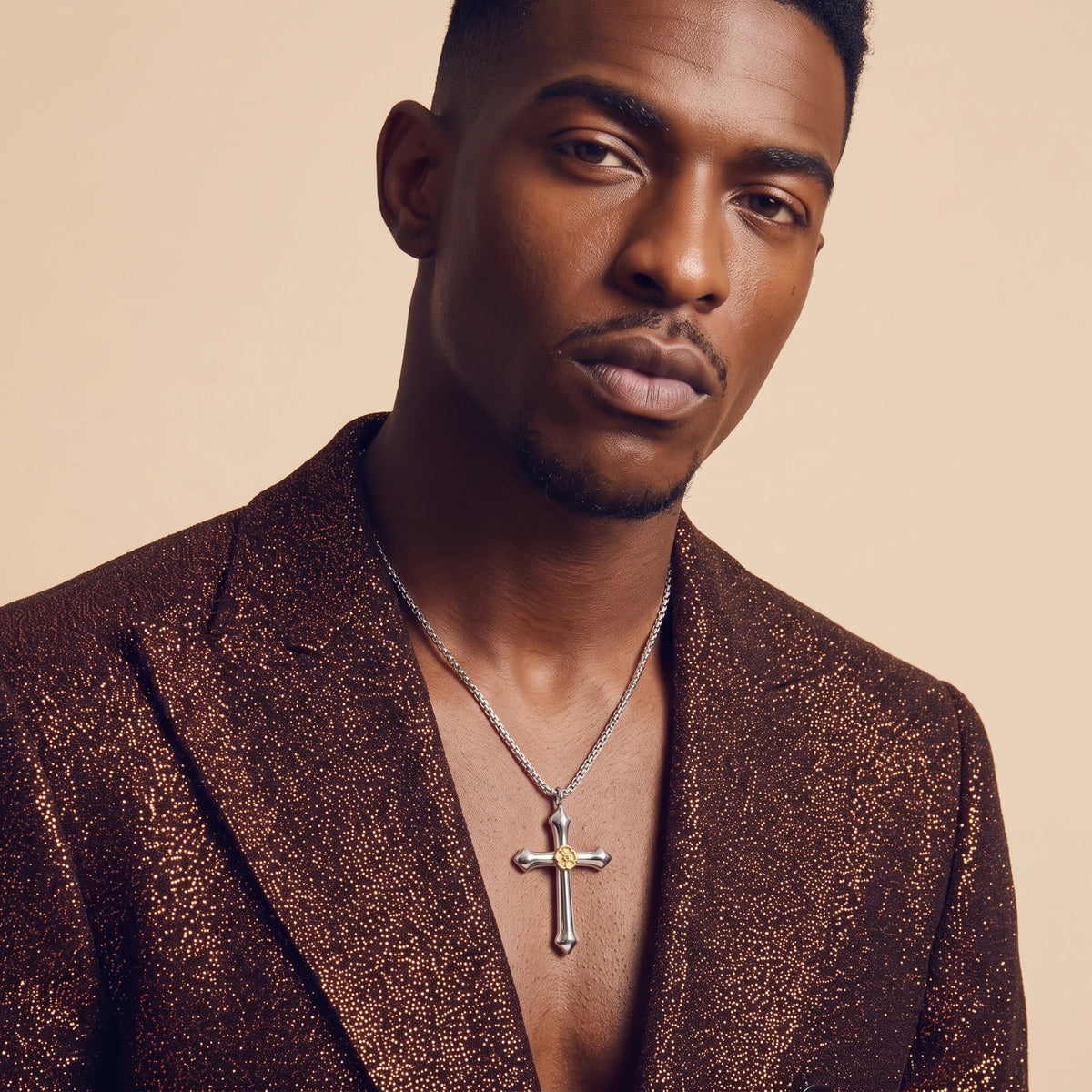 Luther Rose Cross Pendant