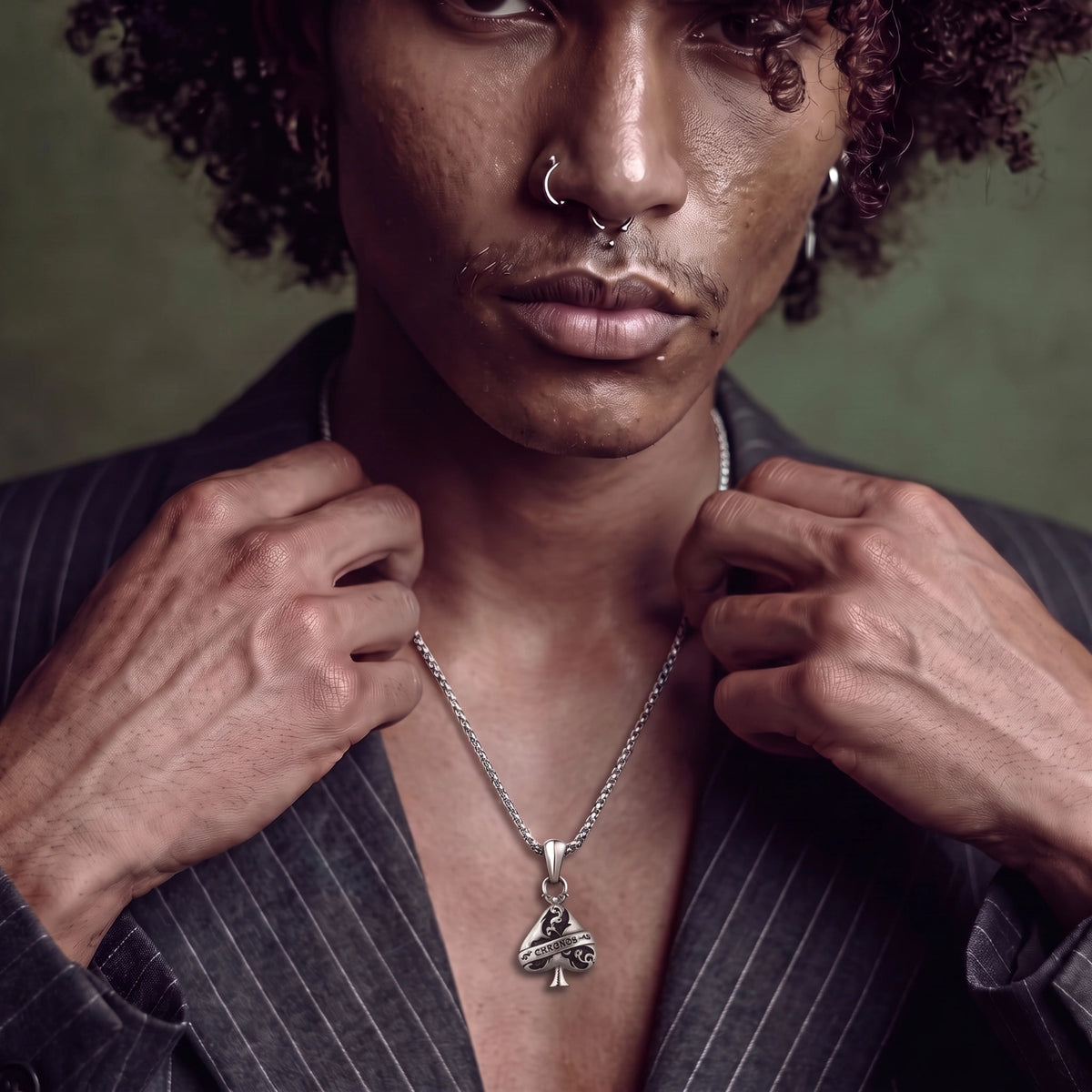Ace of Spades Pendant